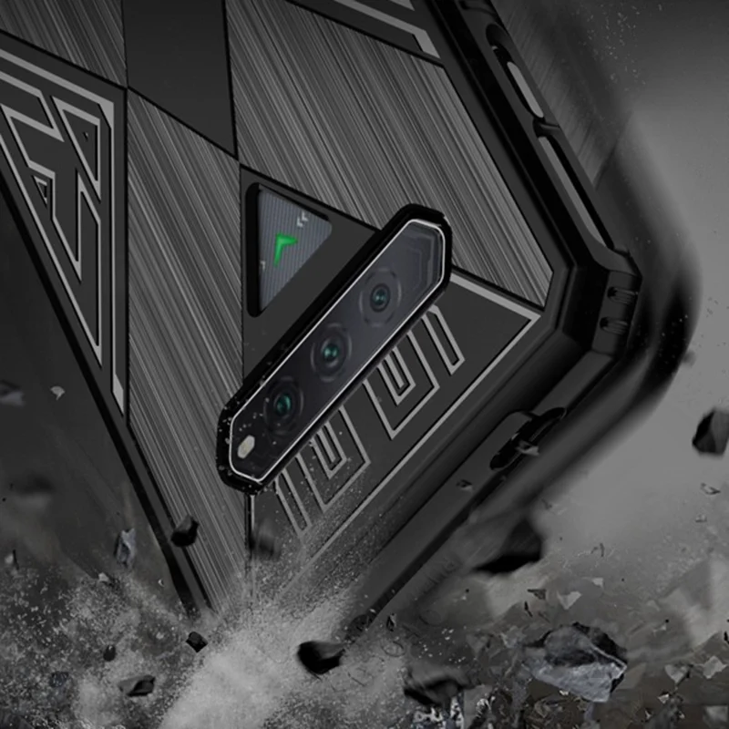 For Xiaomi Black Shark 4 / 4 Pro / 5 RS Shockproof Protective Back Cover Brushed TPU Phone Case - Blue