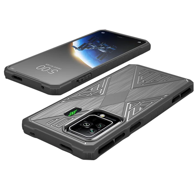 For Xiaomi Black Shark 5 / 5 Pro Protective Back Cover Anti-fingerprint Brushed TPU Phone Case - Grey