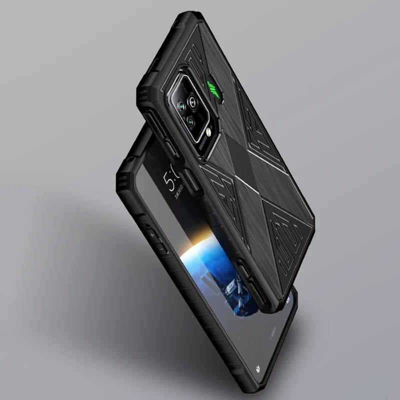 For Xiaomi Black Shark 5 / 5 Pro Protective Back Cover Anti-fingerprint Brushed TPU Phone Case - Grey