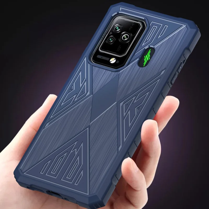 For Xiaomi Black Shark 5 / 5 Pro Protective Back Cover Anti-fingerprint Brushed TPU Phone Case - Grey