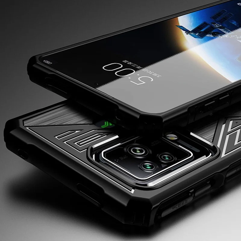 For Xiaomi Black Shark 5 / 5 Pro Protective Back Cover Anti-fingerprint Brushed TPU Phone Case - Grey