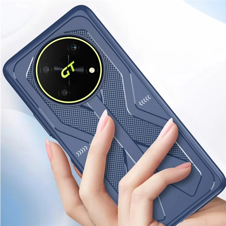 For Honor X40 GT 5G Stylish Textured Phone Cover Anti-drop Flexible TPU Case - Black
