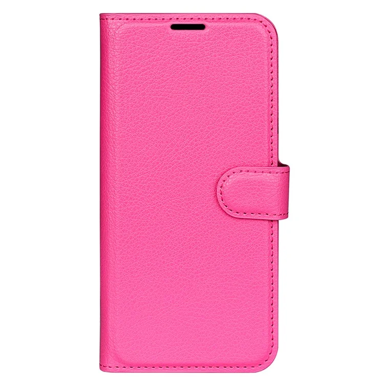 Funda para Teléfono para Infinix Note 11 Pro, Textura de Litchi Cartera de Piel PU Funda de Pie - Rosa