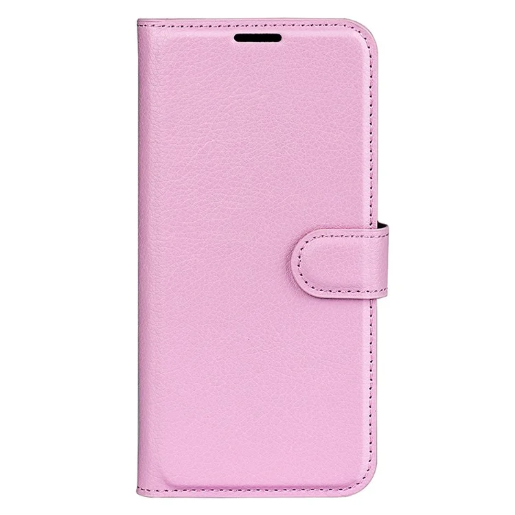 Phone Case for Infinix Note 11 Pro , Litchi Texture Wallet PU Leather Shell Stand Cover - Pink