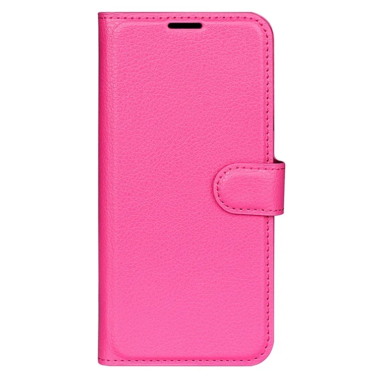 Stand Phone Case per Infinix Note 12 Pro 5G, funzione portafoglio Texture Litchi Leather Shell Cover - Rosa