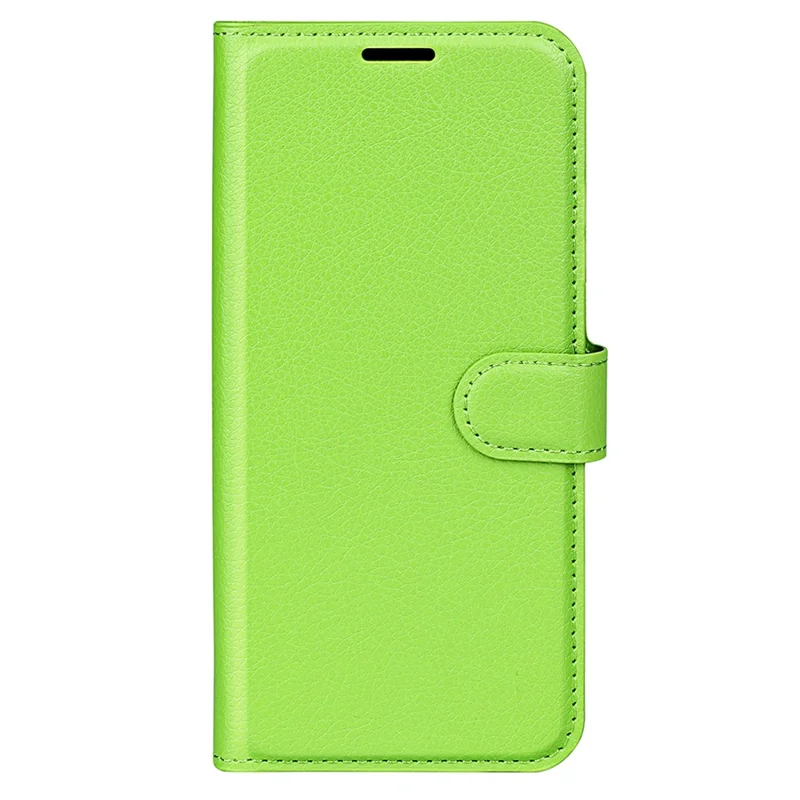 For Infinix Note 12 Pro 4G Anti-Fingerprint PU Leather Wallet Shell Flip Stand Litchi Texture Phone Case Cover - Green