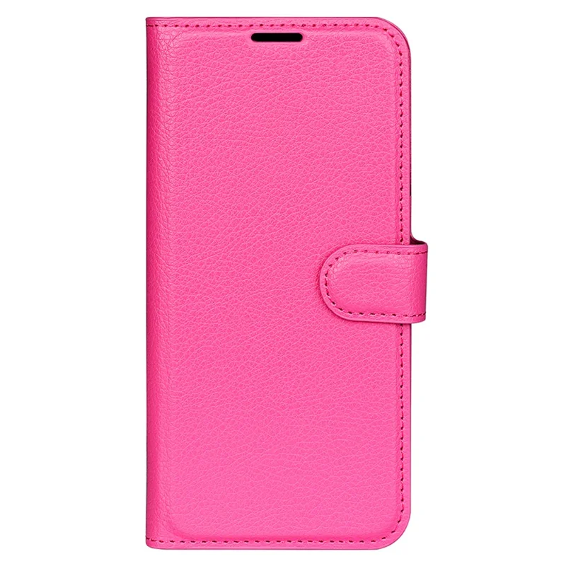 For Infinix Hot 11 Play Litchi Texture PU Leather Wallet Anti-Drop Shell Flip Stand Phone Case - Rose