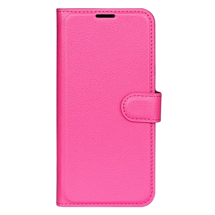 Для Infinix Hot 12i 4G Flip Stand Phone Case Litchi Texture PU Leather Wallet Anti-Dust Phone Shell - Rose