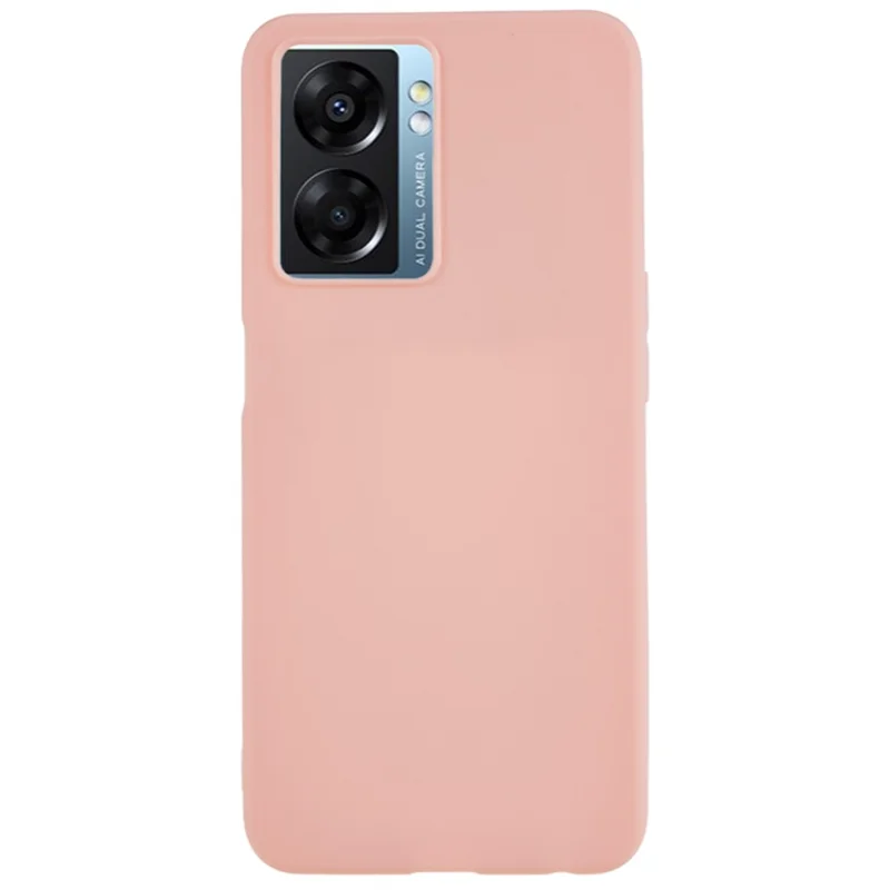 For Oppo A57 (2022) 5G / A77 5G Matte Phone Case Soft TPU Protective Phone Cover - Light Pink