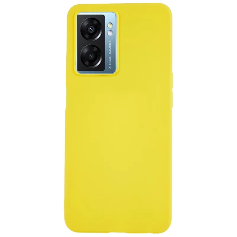 For Oppo A57 (2022) 5G / A77 5G Matte Phone Case Soft TPU Protective Phone Cover - Yellow
