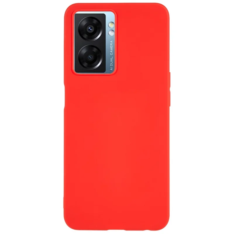 For Oppo A57 (2022) 5G / A77 5G Matte Phone Case Soft TPU Protective Phone Cover - Red