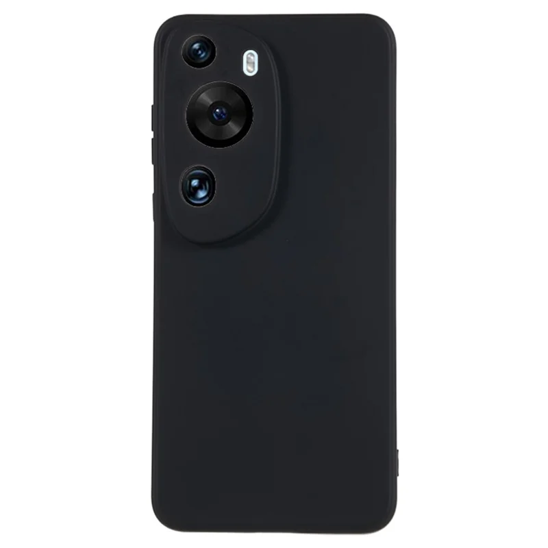 Pour Huawei P60 Art Fiber Lignet Couverture Anti-rayure Couverture Soft TPU Soft TPU Boîte - Noir