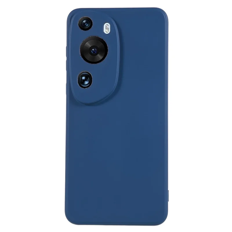 Für Huawei P60 Art Faser-faserfaser-anti-kratzer-abdeckung Gummiziert Weiche Tpu-telefonhülle - Saphir