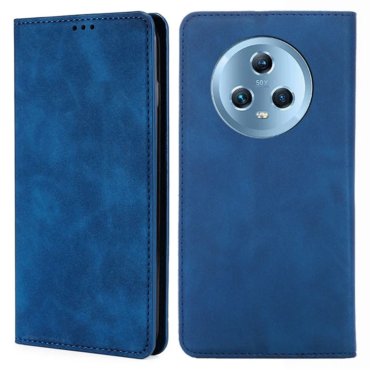 Capa Flip de Couro PU Magic5 For Honor com Suporte e Porta-cartões - Azul