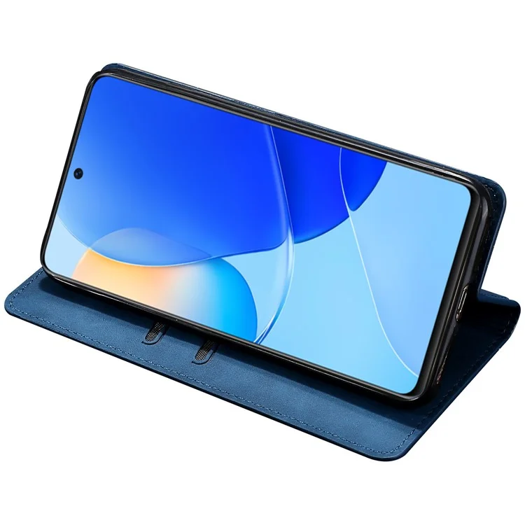 Capa Flip de Couro PU Magic5 For Honor com Suporte e Porta-cartões - Azul