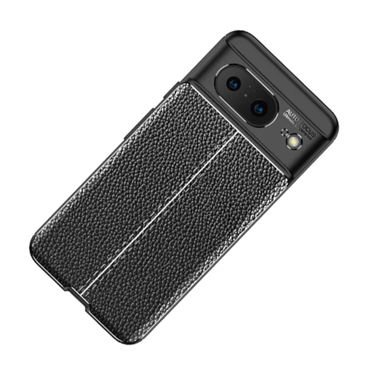 Pour Google Pixel 8 Anti-Scratch Litchi Texture TPU Mobile Phone Case Shockproof Cell Phone Cover - Noir