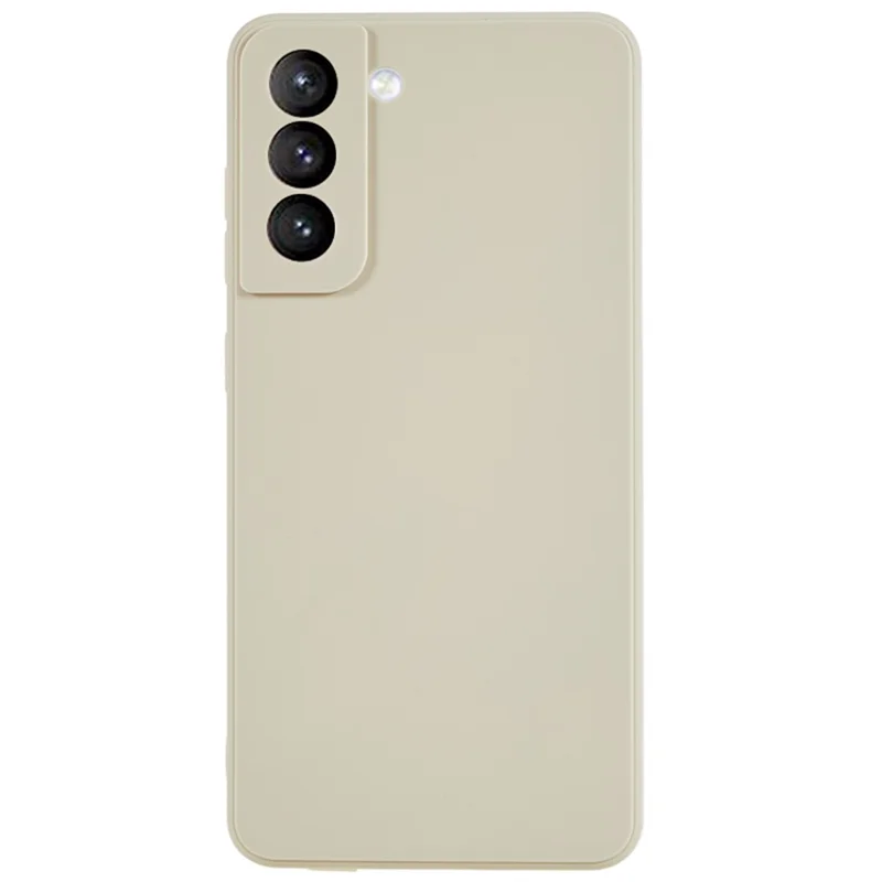 TPU Shockproof Phone Case for Samsung Galaxy S21 4G / 5G Straight Edge Precise Cutout Anti-Scratch Cover - White