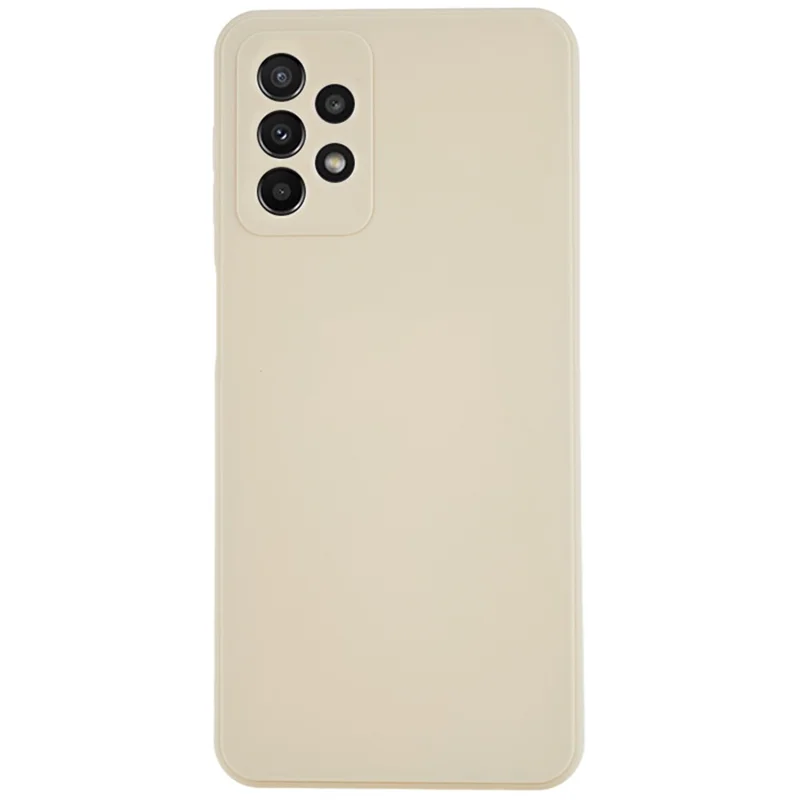 For Samsung Galaxy A23 5G (Global Version) / A23 4G Soft TPU Phone Case Straight Edge Phone Cover - White