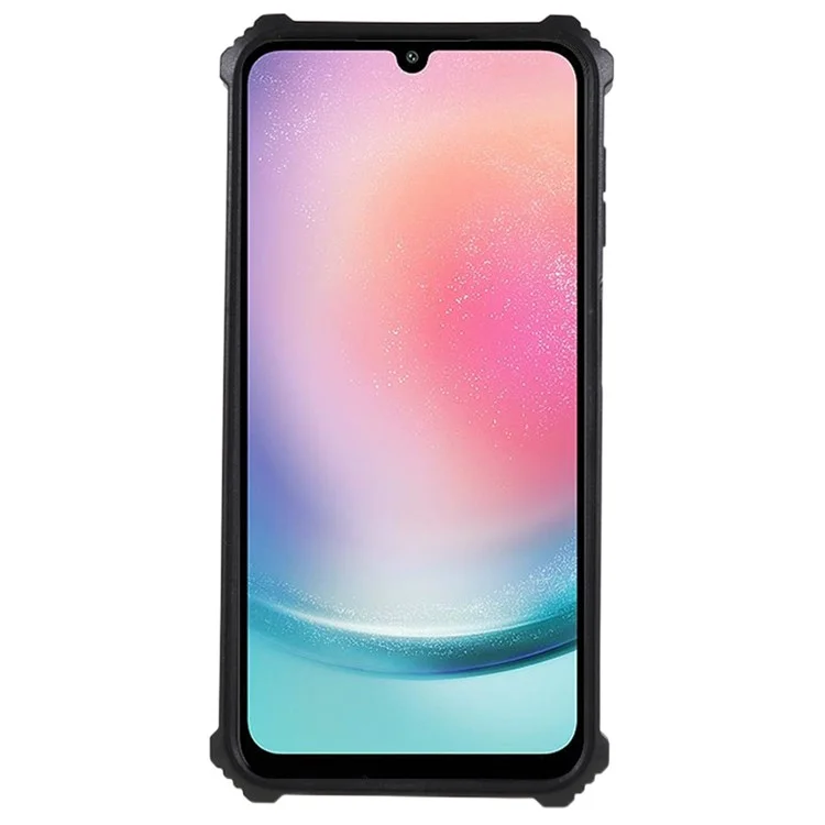 Для Samsung Galaxy A24 4G (162,1 x 77,6 x 8,3 мм) ПК + ТПУ Чехол для телефона Камуфляж Подставка Чехол для мобильного телефона - Темно-синий