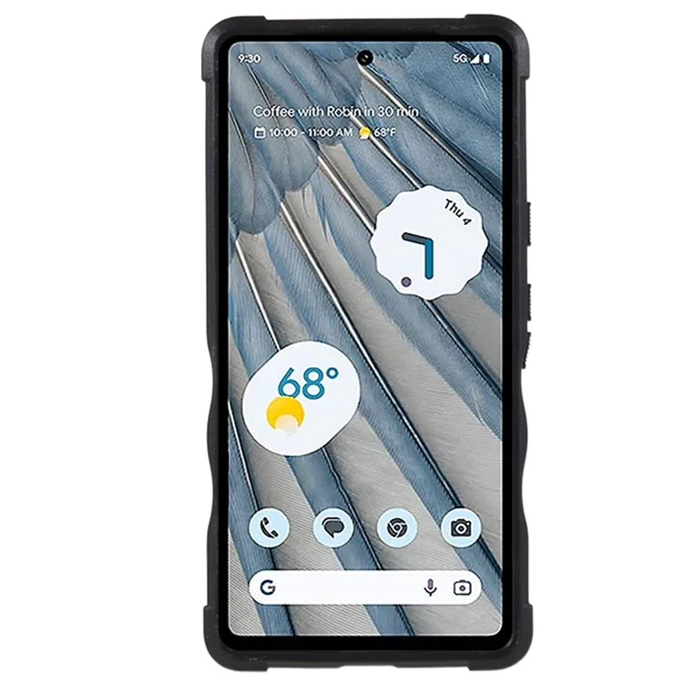 Pour Google Pixel 7a Kickstand Phone Case PC+TPU Drop-proof Phone Cover - Noir