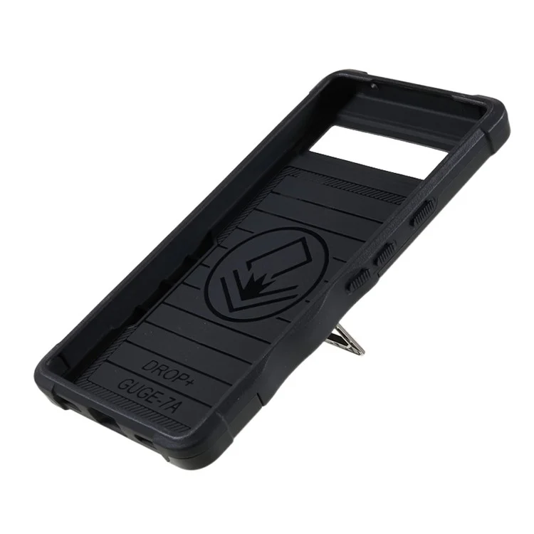 Pour Google Pixel 7a Kickstand Phone Case PC+TPU Drop-proof Phone Cover - Noir