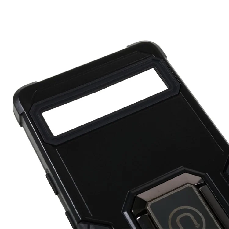 Pour Google Pixel 7a Kickstand Phone Case PC+TPU Drop-proof Phone Cover - Noir