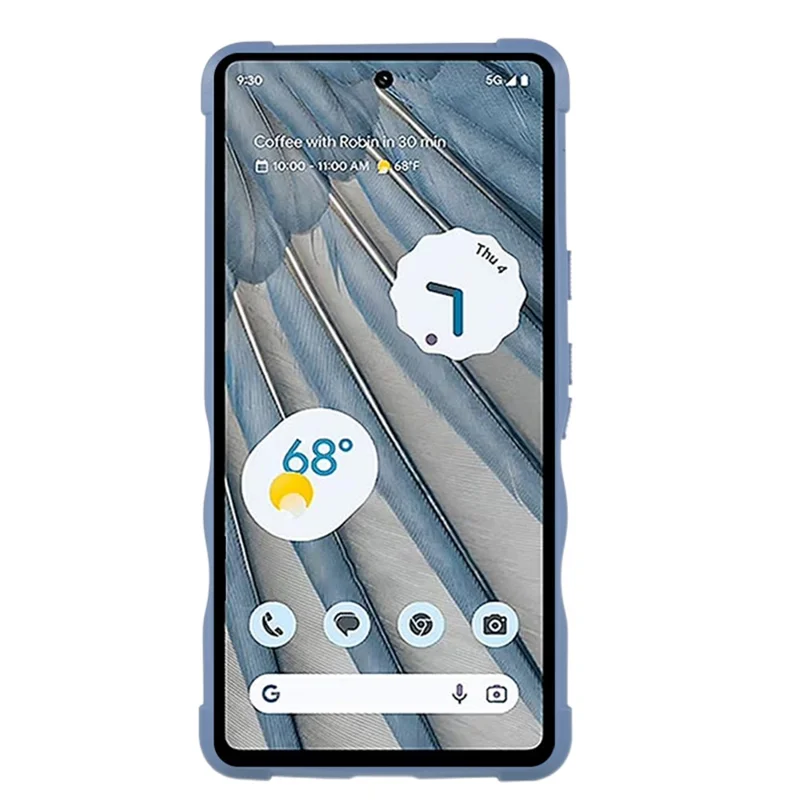 For Google Pixel 7a Kickstand Phone Case PC+TPU Drop-proof Phone Cover - White