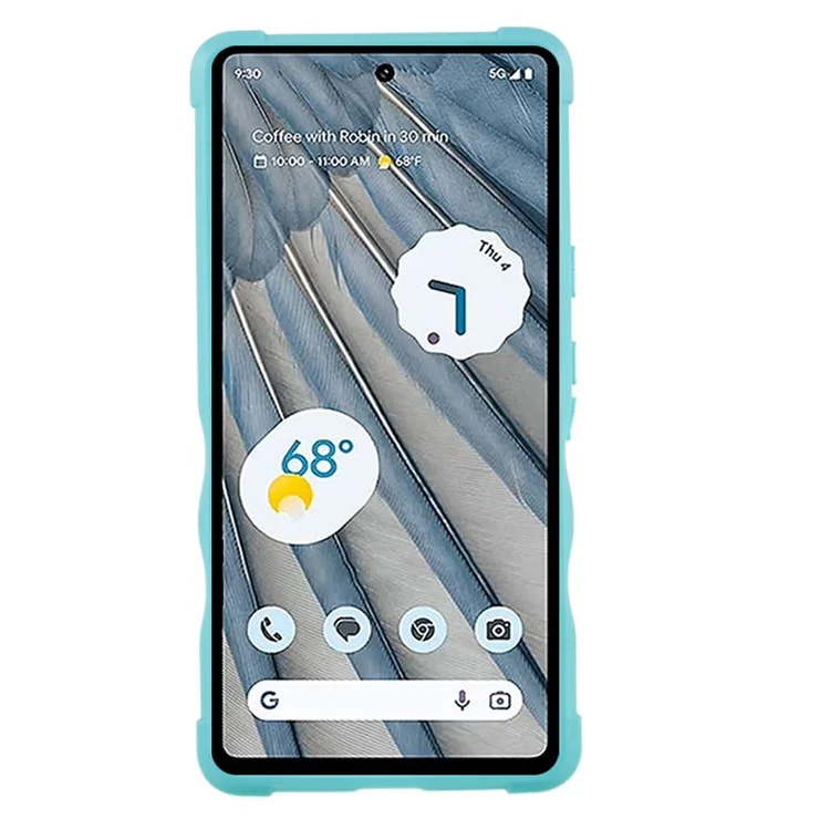 Para Google Pixel 7a Kickstand Phone Case PC+TPU a prueba de golpes Funda para teléfono - Verde menta