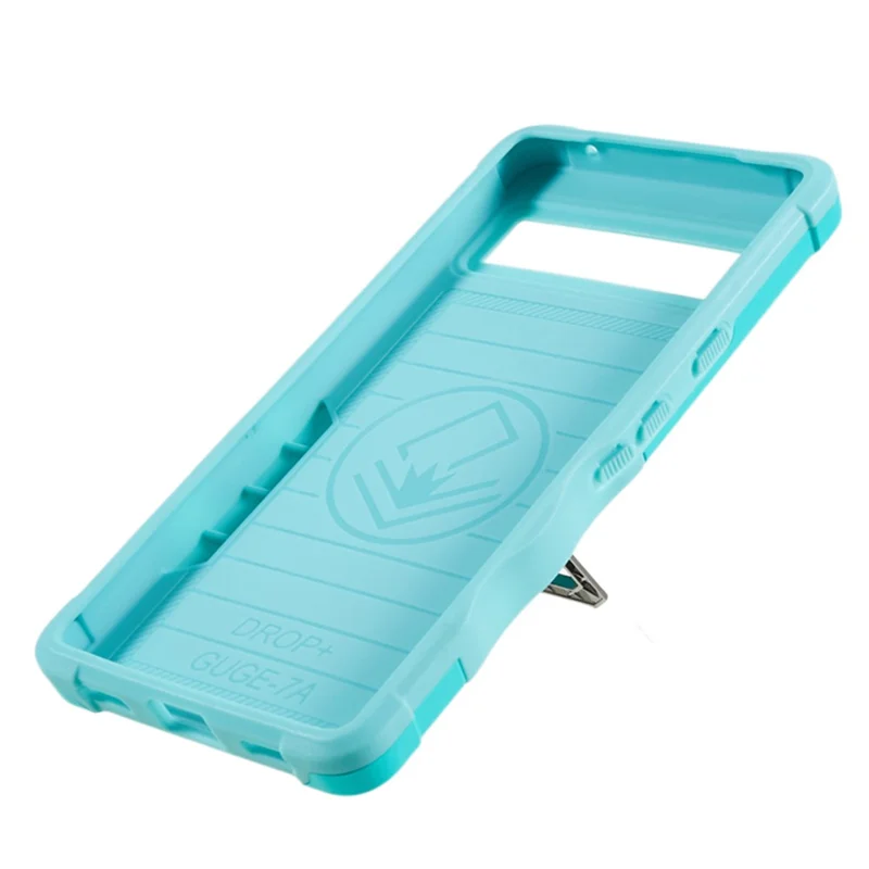 Para Google Pixel 7a Kickstand Phone Case PC+TPU a prueba de golpes Funda para teléfono - Verde menta