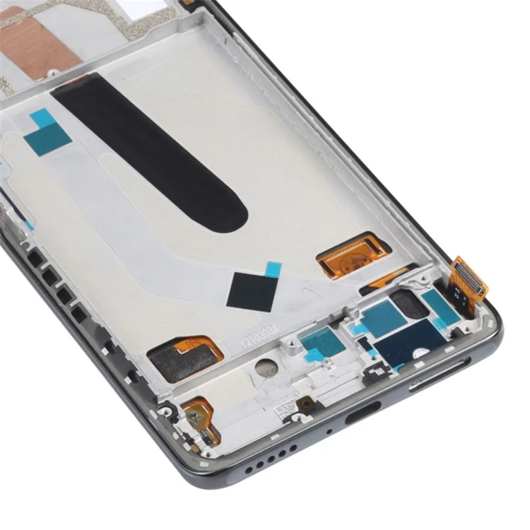 Para Xiaomi Redmi K40 / K40 Pro / K40 Pro+ / Mi 11i Tela OLED de Grau C e Conjunto de Digitalizador + Peça de Reparo do Quadro (sem Logotipo) - Preto