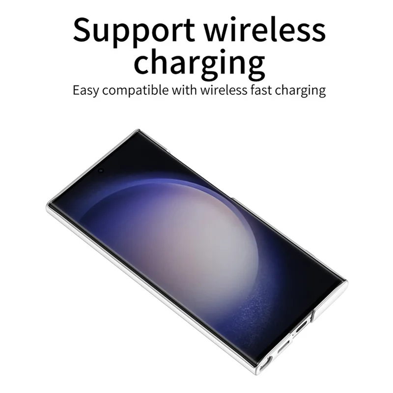 GKK pour Samsung Galaxy S23 Ultra Coque de téléphone à support Étui rigide mince en PC - Vert de minuit