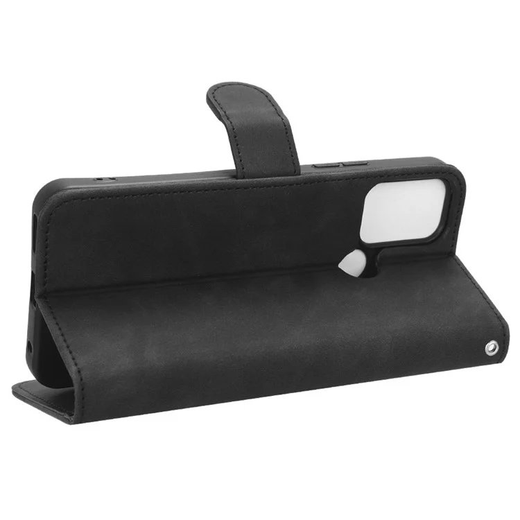 Pour Nokia C22 PU Cuir Protecteur de Protection Porte-touche Portefeuille Écouteur Téléphone - Noir