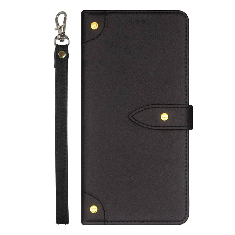 IDEWEI para Asus ROG Phone 7 5G Flip Stand Funda de teléfono Estuche de cuero a prueba de golpes con ranuras para tarjetas - Negro
