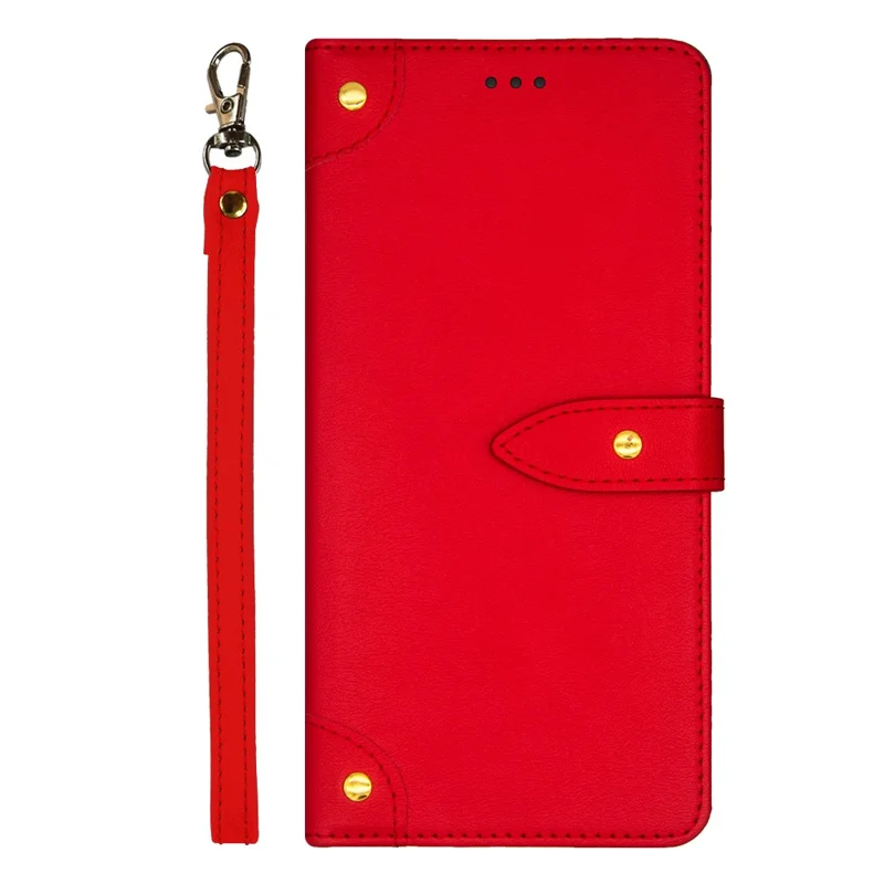 IDEWEI For Asus ROG Phone 7 5G Flip Stand Phone Case Leather Drop-proof Cover with Card Slots - Red