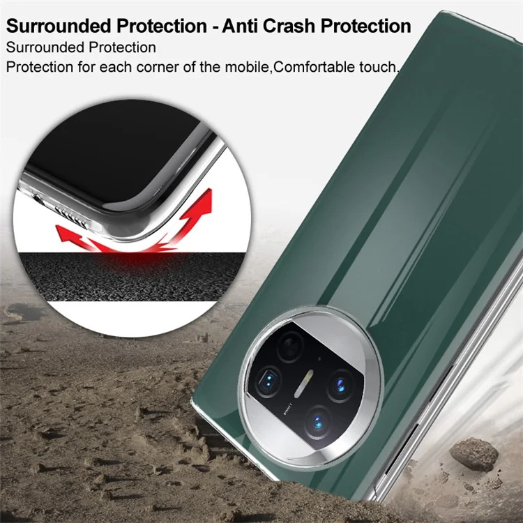 IMAK Air II Pro PC Phone Case per Huawei Mate X3 5G, Design a due pezzi Custodia telefonica trasparente