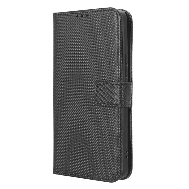 Per Xiaomi 13 Ultra Stand Wallet Phone Case PU Leather Diamond Texture Phone Cover - Nero