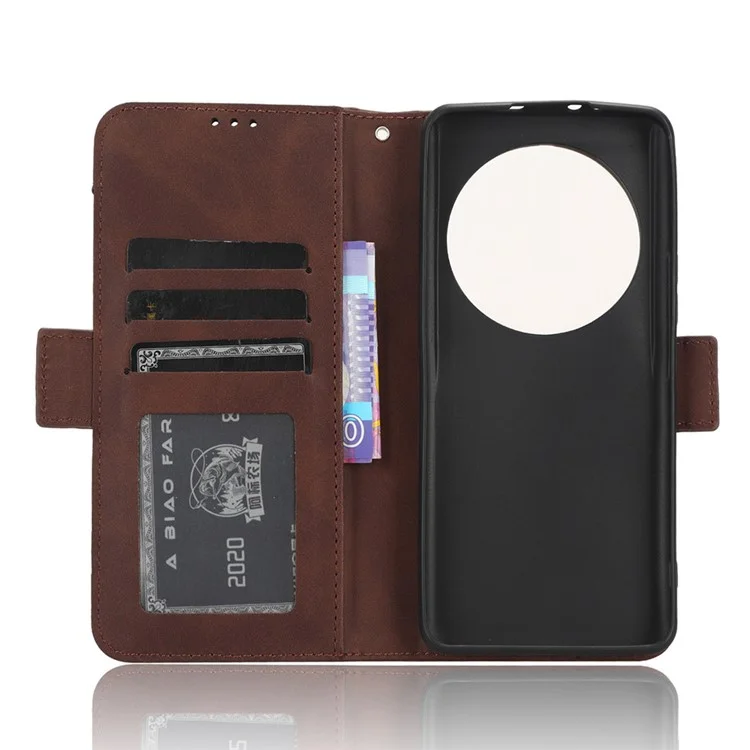 Для Xiaomi 13 Ultra Phone Wallet Case PU Leather Multiple Card Slots Stand Phone Cover - Brown