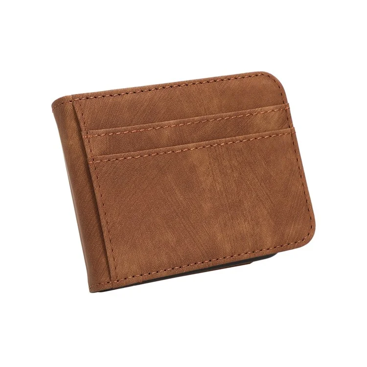 Pour Samsung Galaxy Z Flip3 5G Porte-Carte Étui de Téléphone en Cuir PU Conception à Deux Pièces Étui de Téléphone - Brun