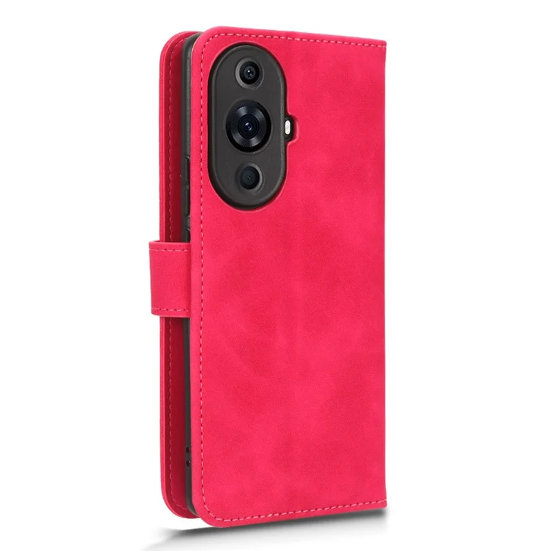 For Huawei nova 11 Pro / nova 11 Ultra Skin-touch PU Leather Phone Cover Wallet Stand Cell Phone Case - Rose