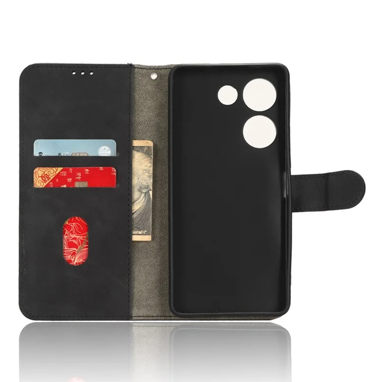 Para TECNO Camon 20 Pro 4G Capa de Telefone de Carteira de Couro PU com Proteção - Preto