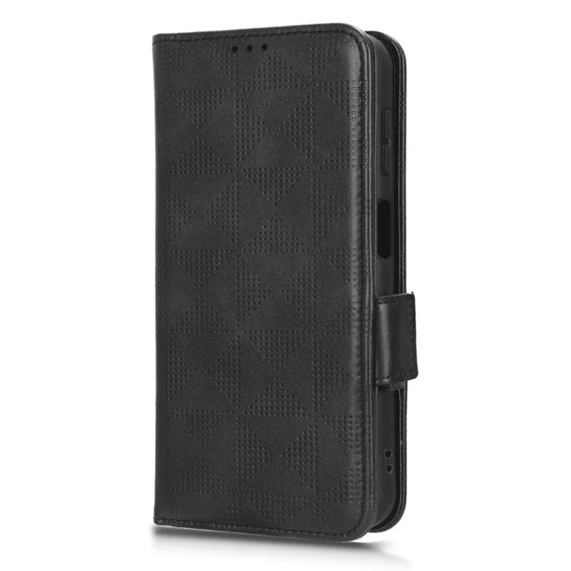 Für Samsung Galaxy F14 5G Stand Wallet PU Leder Handyhülle Bedrucktes Dreieck Handyhülle - Schwarz