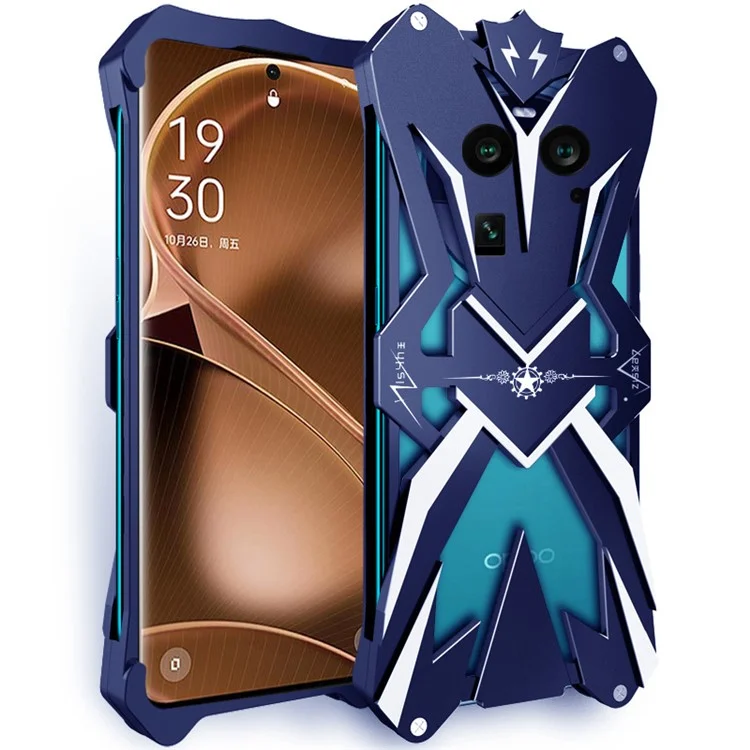 Per Oppo Find X6 Armour Phone Case Custodia in lega di alluminio a prova di caduta Custodia protettiva per cellulare
