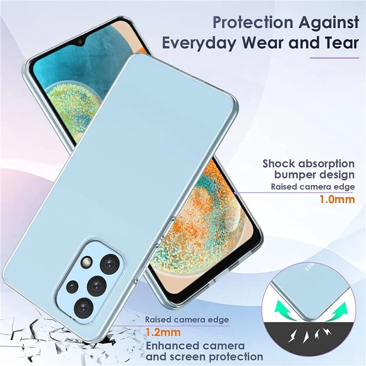 Para Samsung Galaxy A23 5G (Versión Global) / A23 4G Funda de Teléfono Anti-Huellas Dactilares Funda de Teléfono Suave de TPU