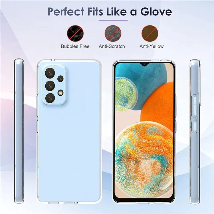 Para Samsung Galaxy A23 5G (Versión Global) / A23 4G Funda de Teléfono Anti-Huellas Dactilares Funda de Teléfono Suave de TPU