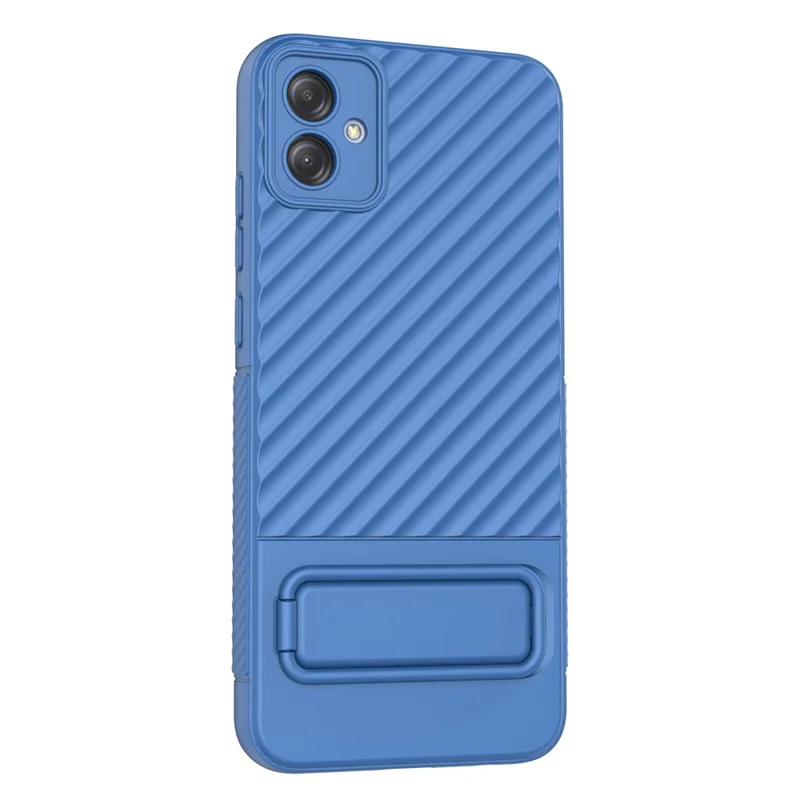 Pour Samsung Galaxy A04e 4G / F04 4G / M04 4G Étui de téléphone TPU Béquille Anti-chute Protecteur de téléphone - Bleu Bébé