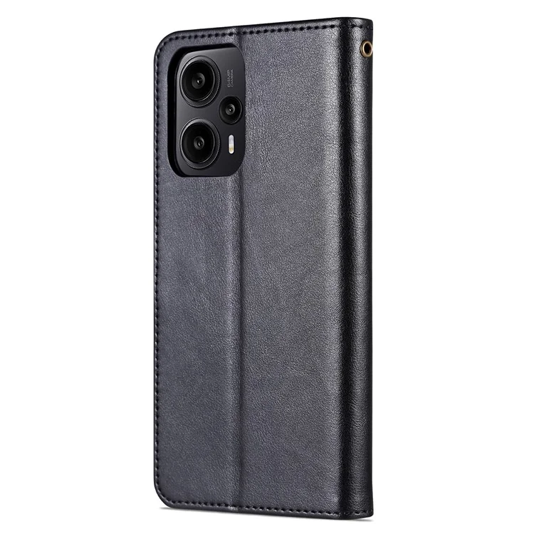 AZNS Для Xiaomi Redmi Note 12 Turbo / Poco F5 5G Чехол для мобильного телефона из TPU+PU-кожи, чехол-кошелек, чехол для телефона - черный