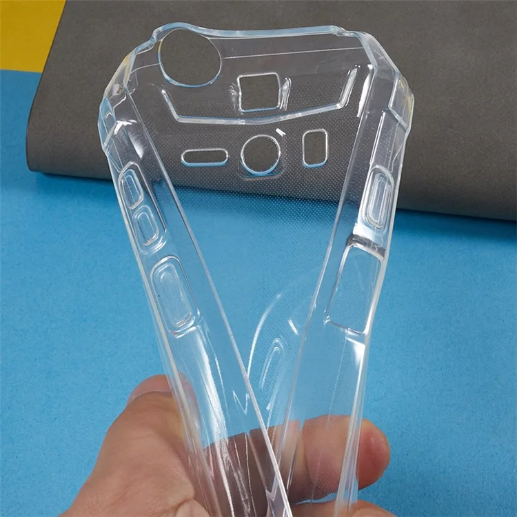 For Ulefone Power Armor 20WT TPU Phone Case Reinforced Corners Protection Back Cover - Transparent