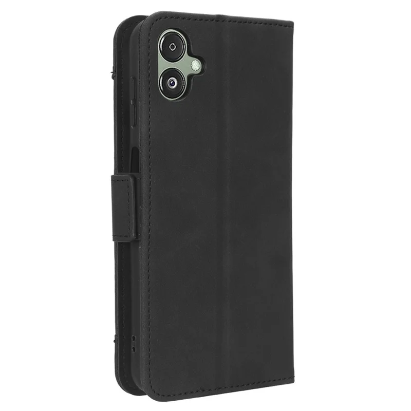 For Samsung Galaxy F14 5G Phone Case Wallet Stand Multiple Card Slots PU Leather Phone Cover - Black