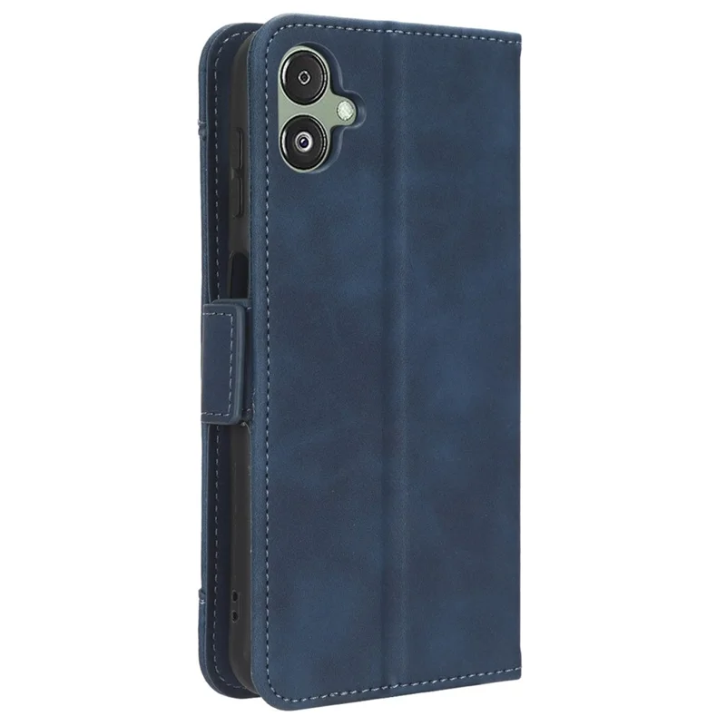 For Samsung Galaxy F14 5G Phone Case Wallet Stand Multiple Card Slots PU Leather Phone Cover - Blue