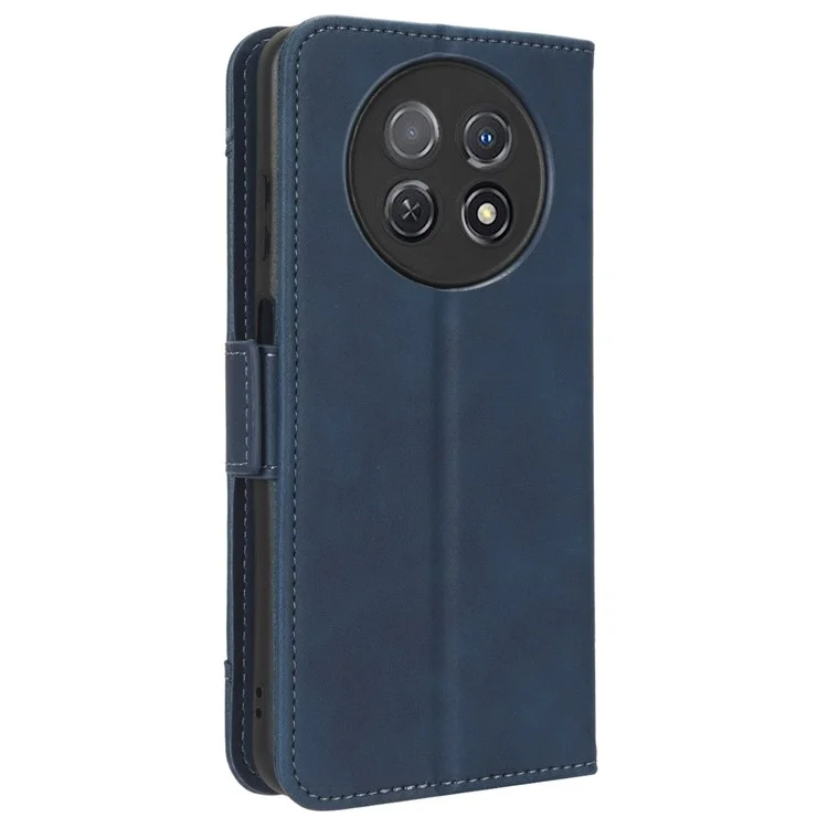 Для Huawei nova Y91 4G / Enjoy 60X Множественные слоты для карт Чехол-книжка из ПУ-кожи Чехол-подставка для телефона - синий